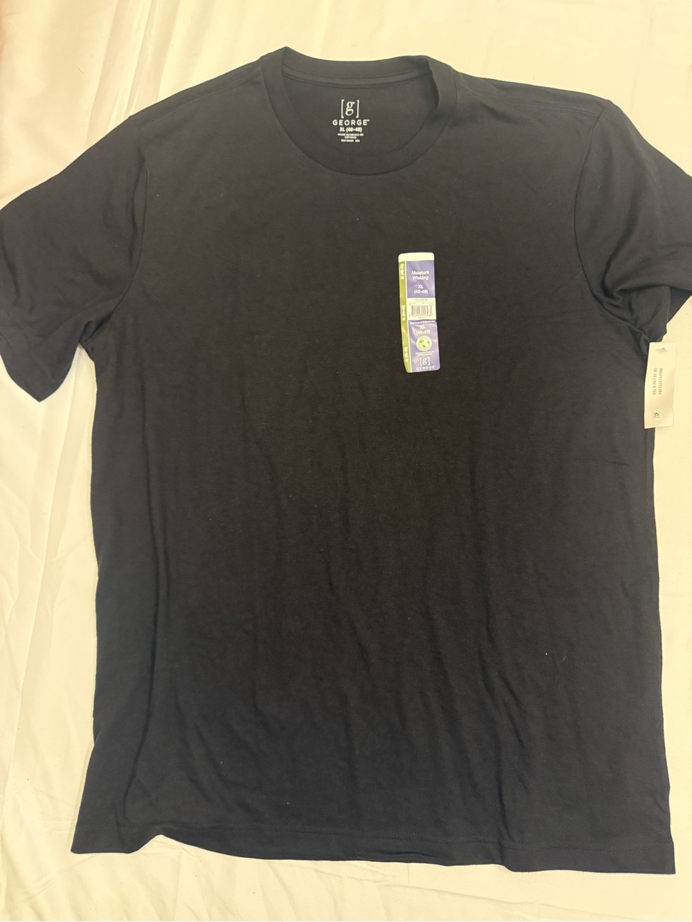 George Black Short Sleeve Crew Neck T-Shirt